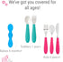Elk and Friends Kids Silverware with Silicone Handle | Childrens Safe Flatware | Kids Utensils | Spoon + Fork + Knife set | 4 years+ | 6 Pieces...