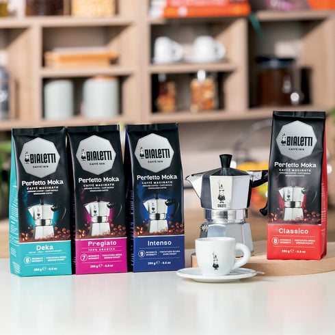 Bialetti Perfetto Moka Café Moulu Intenso (Strong) Dark Roast 250 g...
