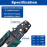 Tnisesm Wire Crimping Tool 26-10 AWG, Crimping Pliers with Stripper Cutter for Open Barrel Terminals and Heat Shrink Connectors...