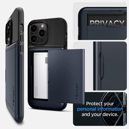 Spigen Slim Armor CS Designed for iPhone 14 Pro Case (2022) - Metal Slate......