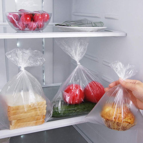 3 Rolls Plastic Bags Disposable Food Storage - 3 Size - 240pcs Bags...
