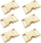 Bytiyar Buckle 6 pcs 3/4 inch(20mm) Quick Side Release Clips Metal Buckles for Straps Webbing Paracord Bracelet Dog Collar Backpack Belt, Light Go...