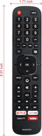 EN2AT27H Replaced Remote fit for Hisense VIDAA Smart TV 40H5F 32H5F1 32H5E 32H5E1 32H5508 32H5020E 32H5030E 32H5040E 32H5050E 32H5070E 32H5080E H5...