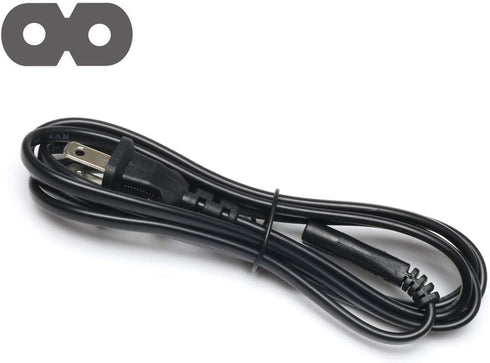 ROLADA AC 2 Prong Cord 6ft Compatible with Sony Asus Acer Toshiba Laptop Charger Samsung LG TCL LED LCD TV Monitor Mini Fridge PS3 PS4 PS5 Slim Pl...