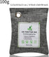 Bamboo Charcoal Bags Odor Absorber, 2 Packs 100g Charcoal Deodorizer Bags with Hooks, Nature Bamboo Charcoal Air Purifying Bags Activated Charcoal...