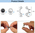 24pcs Adjustable Waist Buckle Extender, Detachable Jean Button Pins No Sewing Required Reusable Jean Buttons, Pant Waist Tightener Clip Snap for J...