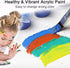 CAYUDEN Paint by Number for Adults, 16" x 20" Flowers Acrylic Paints by Numbers for Adults Beginner Kids Color Painting by Numbers on Canvas with ...