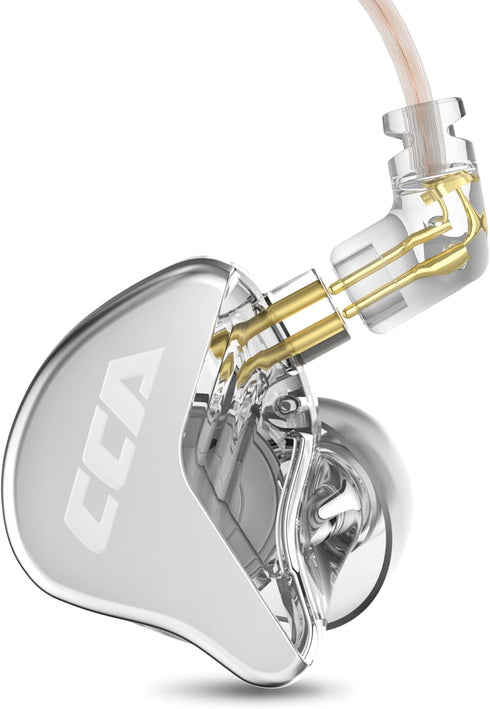 CCA CRA in Ear Monitor Headphones, Ultra-Thin Diaphragm Dynamic Driver IEM Earphones, Clear Sound & Deep Bass, Wired Gaming Earbuds with Tangle-Fr...