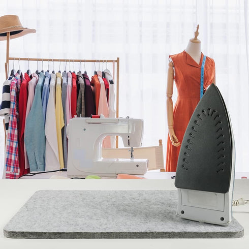 Wool Pressing Mat Portable Felted Ironing Board, 1/2 Inch Thick Retains Heat Pad for Quilting Supplies Sewing Notions DIY Crafts (17 X 13.5 Inch)...