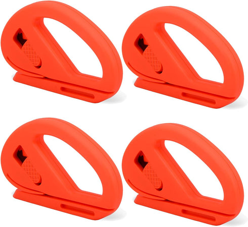 FOSHIO 4Pack Wrapping Paper Cutter, Zippy Safety Cutter Utility Knives for Window Tinting Kits, Present Paper Wrapping, Films, Vacuum Bags, Sticke...