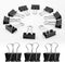 40 Pack 1 Inch / 25mm Binder Clips Black Paper Clips, Medium Binder Clips Metal Paper Clamps Office Clips School Supplies, Small Binder Clips for ...