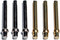 WE Games Standard Metal Cribbage Pegs with Velvet Pouch - Set of 6 (3 Brass, 3 Silver)...