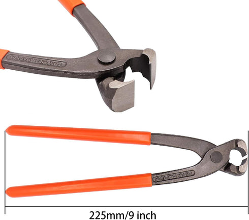 9 inch Ear Clamp Pliers Tool Carbon Steel Single Ear Clamp Pincer Pinch Clamp Pliers Ear Hose Clamps Tool Clamp Crimping Tool Nail Puller Remove C...