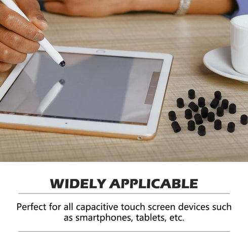 20 Pieces Replacement Tips Touch Screen Pens Tips Silicone Rubber for Touch Pen (Outer Diameter 6mm, Inner Diameter 4mm)...