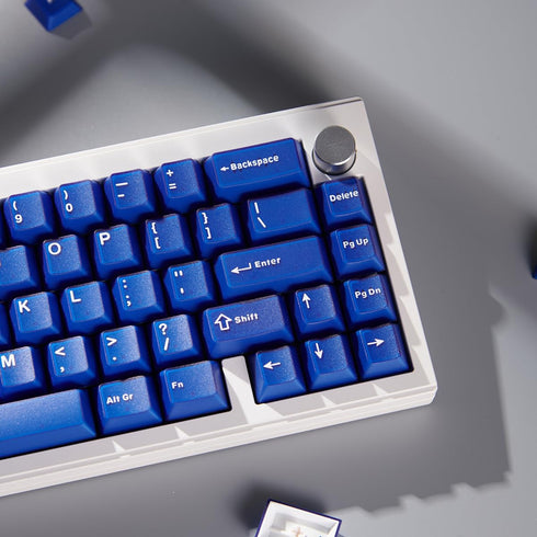 PBT Double Shot Blue Keycaps Cherry Profile Translucent Keycaps Set 114 Keys Fit for Mechanical Keyboard 60% 65% 95% Cherry Mx Switches...