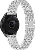 Dsytom Compatible with Samsung Galaxy Watch 42mm Band Women+ Bezel, 20mm Jewelry Watchband & Bezel Ring Cover Diamond Strap Bracelet for Galaxy Wa...