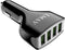 Car Charger Adapter, 4 Ports Multi USB Car Charger, QC 3.0 Fast Car Phone Charger Compatible with all Smartphone.Black...