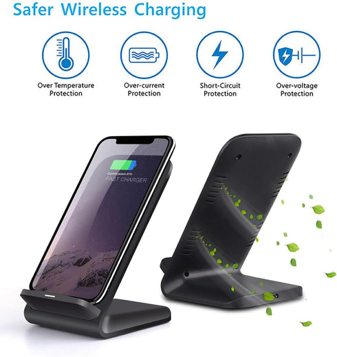 Wireless Charger(Stand), 20W Fast Wireless Charging Stand for Samsung Galaxy S24/S24+/S24 Ultra/S23/S22/S21/S20/S10/Note,for Google Pixel 8/7/6, f...