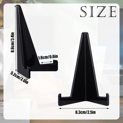 Bucherry 20 Pcs Triangle Acrylic Easel Stands for Display Mini Picture Frame Stand Plate Holders Photo Holder Stand for Picture Card Weddings Home...