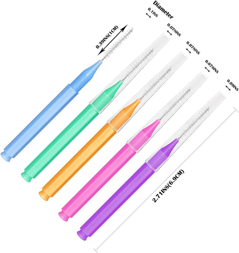EasyHonor Braces Brush for Cleaner Interdental Brush Toothpick Dental Tooth Flossing Head Oral Dental Hygiene Flosser Toothpick Cleaners Tooth Cle...