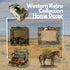 Comfy Hour Western Retro Collection Resin Art 6"x5" Photograph Running Horses Horseshoes Photo Frame Blue...