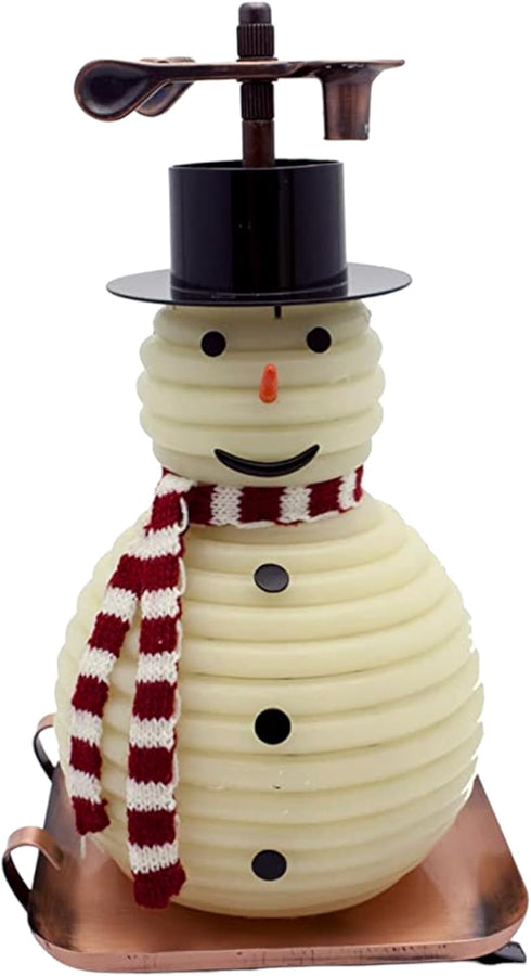 Candle by the Hour 100-Hour Snowman Candle, Copper Base, Eco-friendly Natural Beeswax with Cotton Wick...