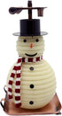 Candle by the Hour 100-Hour Snowman Candle, Copper Base, Eco-friendly Natural Beeswax with Cotton Wick...