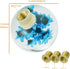 Arenbel Flower Crystal Ball Shape Gear Lever Shifter Grip Knobs Round Car Shift Stick Handle Fit Most Manual Auto Transmissions, Blue...