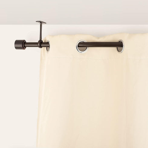 KXLife Ceiling-Mount Bracket for Curtain Rod, Heavy Duty Ceiling and Wall Curtain Rod Brackets (Set of 2, Bronze)...