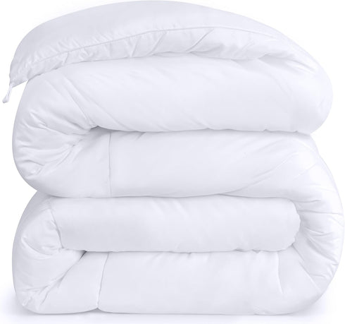 Utopia Bedding Down Alternative Comforter (Twin, White) - All Season Comforter - Plush Siliconized Fiberfill Duvet Insert - Box Stitched...