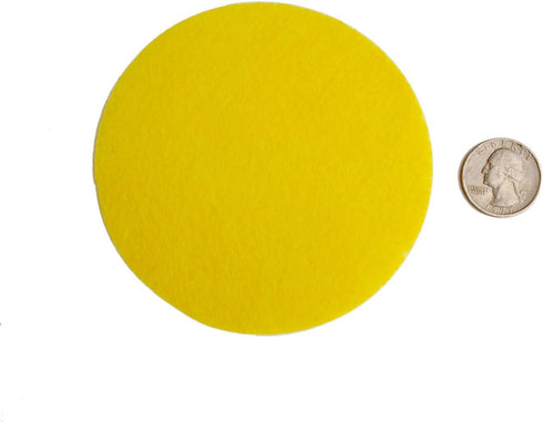 Playfully Ever After 4 Inch Yellow 16pc Stiff Felt Circles...