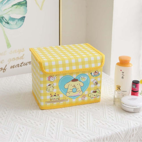 Kawaii Collapsible Storage Bin, Cute Storage Box Foldable Baskets Office Desk Organizer Cute Room Decor...