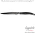 Laguiole Premium Steak Knife Set - 4.5 inch - Classic Black Edition - Razor Sharp Kitchen Knives - Forged Stainless Steel - Full Tang Handle - 6 P...