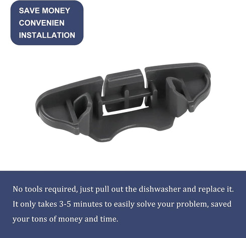 W10508950 Dishwasher Upper Dishrack Slide Rail Stop Clip By AMI,To Be Able To Replace AP6022472 8562015 W10508950 2684662 PS11755805 WPW10508950VP?2 pcs?