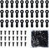 100 Pieces Metal Picture Frames Turn Button Fasteners with 100 Pieces Screws, Picture Frame Hardware Backing Clips Picture Turn Button Frame Pictu...