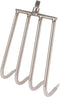 4 Teeth Hand Rake Aquatic Weed Rake Stainless Steel Stainless Steel 4 Teeth Hand Rake Portable Aquatic Weed Rake with 8Mm Threaded Interfa for Fis...