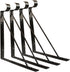 4 Packs of Heavy Duty Closet Shelf and Rod Bracket, Eau Black Closet Shelf Bracket with Rod Support Great for Both Shelf Storage and Closet Rod...