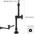 Truck Phone Stand 10" Length Arm for 3.5~7.5" iPhone/HTC/LG/Nexus/Huawei/Smartphones,Fit for Truck/Car/Vehicles/Boat,Multi-Angle Adjustable Alumin...