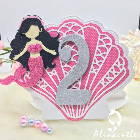1pc Mermaid Sea Daughter Doll Dies Metal Cutting Die Cut for Paper Craft Handmade Card Making Greeting Cards Decoration Alina Craft Art Template...