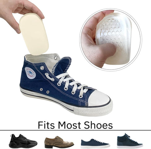 Premium Heel Cushions for Heel Pain Relief & Shoe Comfort - Gel Inserts for Women and Men, High Heel Pad & Grips, Adjust for Shoes Too Big (Small ...