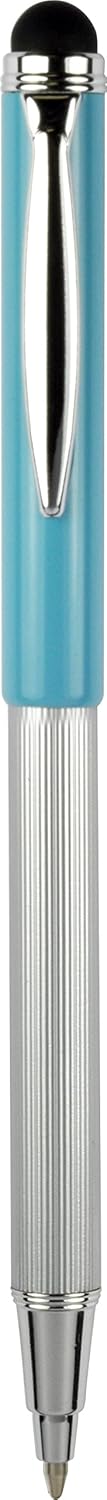 Zebra Pen StylusPen Telescopic Ballpoint Pen, Medium Point, 1.0mm, Black Ink, Light Blue Barrel, 1-Count......
