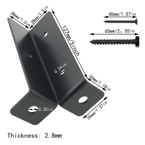 2PCS Adjustable Deck Post Anchor Base Brackets Heavy Duty Wood Fence Pergola Post Brackets Adjustable Post Base Brackets Adjustable Deck Post Anch...