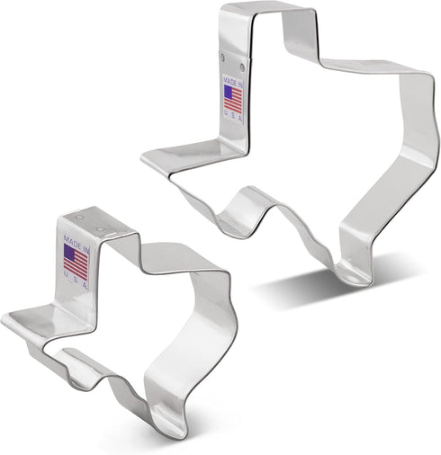 State of Texas Cookie Cutters 2-Pc. Set Made in the USA by Ann Clark, Large and Regular...
