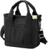 Small Tote Bag with Zipper, 2024 Canvas Multi-Pocket Crossbody Bag Shoulder Bag Satchel Hobo Bag Messenger Bag...