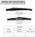 Rear Wiper Arm Blade Nut Set Replacement for Toyota Sienna 2011-2017 Vehicles,Rear Wiper Cover Accessories Assembly, Wiper Cap Set for Back Windsh...