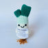Positive Crochet Scallion Doll Funny Knitted Toys with Positive Card, Emotional Support Scallion Cute Creative Gifts for Friends Party Decoration ...
