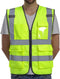 Vest Reflective ANSI Class 2, High Visibility Vest with Pockets and Zipper, Construction Work Vest Hi Vis Yellow M...