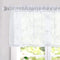 Topick White Sheer Leaf Curtain Kitchen Valance for Windows Leaf Embroidered Voile Small Curtain Valance Semi Sheer Farmhouse Curtain 18 Inch Rod ...