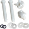 2 Pack Universal White Plastic Toilet Seat Screws Replacement, Toilet Seat Hinges Bolts and Nuts For Top Mount Toilet lid Fastener Parts Kit...