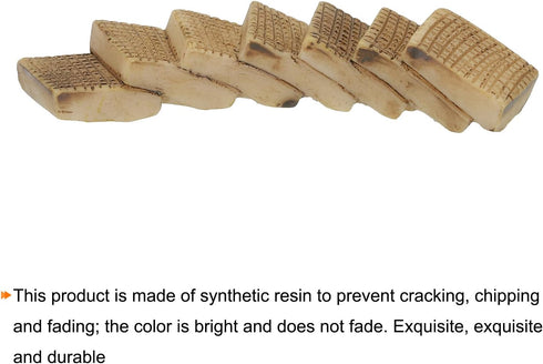 MECCANIXITY Miniature Stone Stairs Bent Steps Micro Bonsai Dollhouse for Fish Tank Landscape Decoration Garden Decoration Grey 2Pcs...